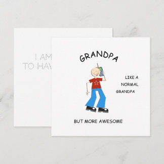 PHANTASTISCHE Karte, Grußgeschenk für Großvater Einladung