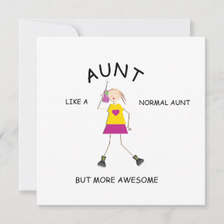 PHANTASTISCHE Karte, Grußgeschenk für Tante Einladung