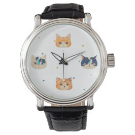 Phantastische Katzenuhr Armbanduhr