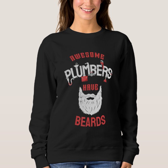 Phantastische Klempner haben Bärenreparatur Vater Sweatshirt (Vorderseite)
