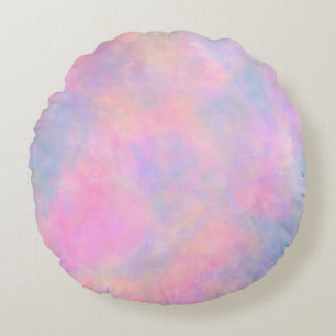 Phantastische Kombination von Pastellfarben Rundes Kissen