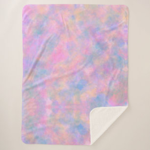 Phantastische Kombination von Pastellfarben Sherpadecke