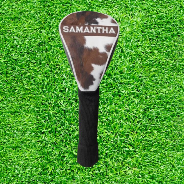 Phantastische Kuhausdruck Golf Headcover (Moo-ve Your Game with Cowhide Chic!)