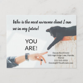 Phantastische Kunden reales Anwesen Marketing verk Postkarte