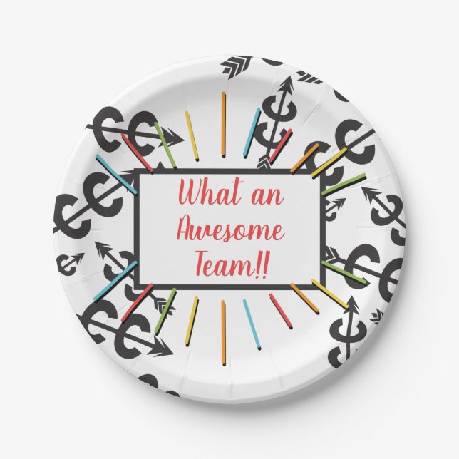 Phantastische länderübergreifende Papiertafel Pappteller (Vorderseite)