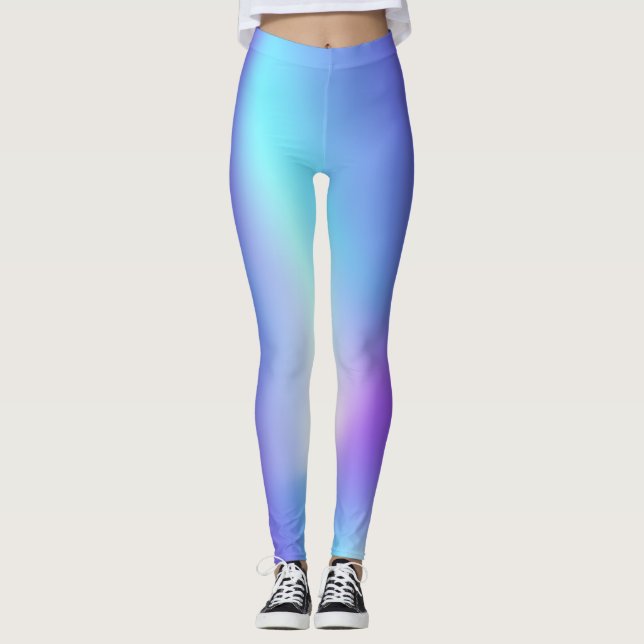 Phantastische Lila-Blue-Leggings Leggings (Vorderseite)