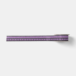 Phantastische Lila Tribal Print Satin Ribbon Satinband