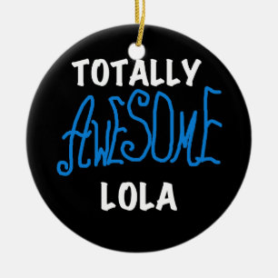 Phantastische Lola Blue Tshirts und Geschenke Keramik Ornament