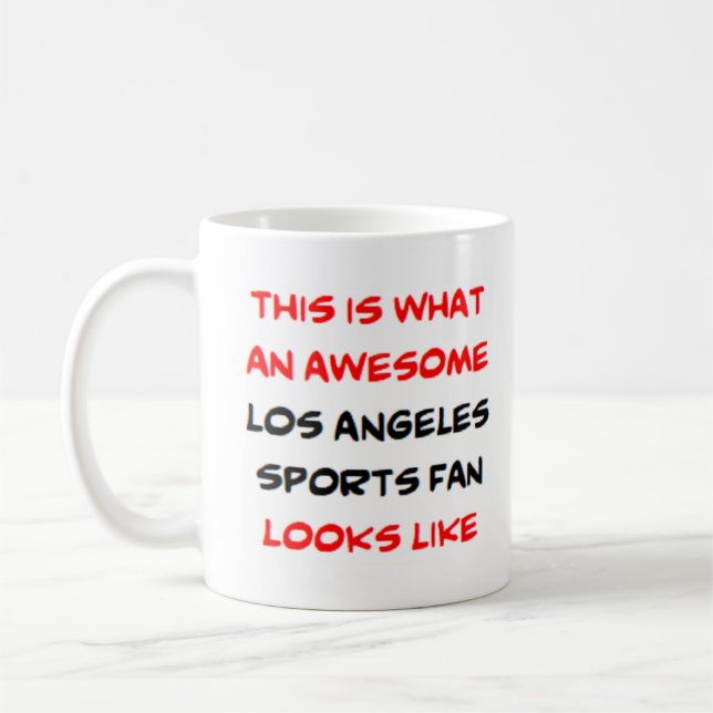 phantastische los Angeles Sportfächer Tasse (Links)
