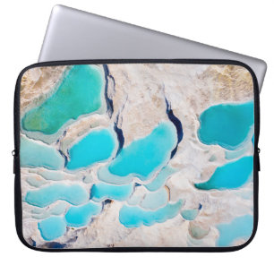 Phantastische Luftaufnahme von Pamukkale durch Tur Laptopschutzhülle