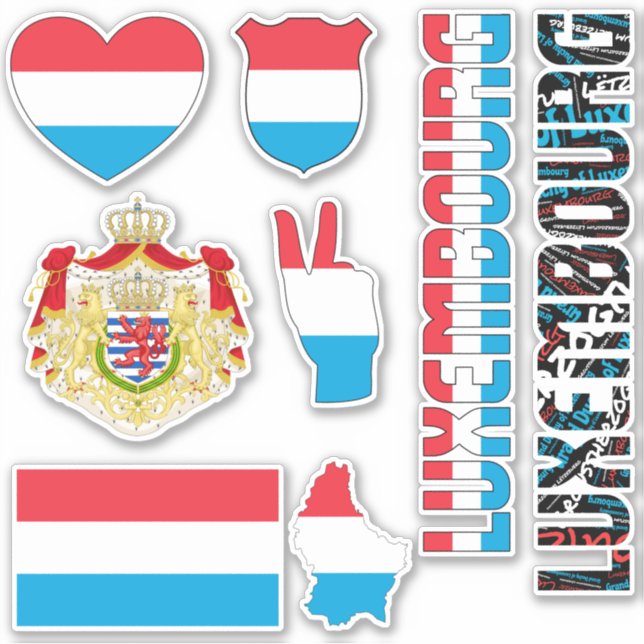 Phantastische luxemburgische Staatssymbole Aufkleber (Vorderseite)