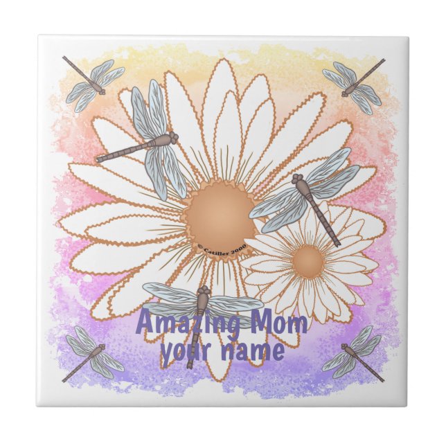 Phantastische Mama Fliese (Vorderseite)