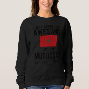 Phantastische marokkanische Flagge Marokkanischer Sweatshirt