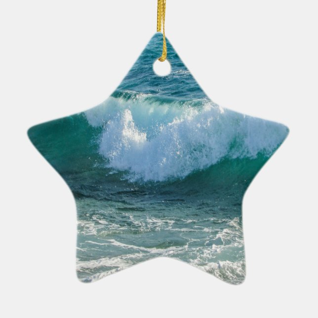 Phantastische Meeresküste Keramik Ornament (Hinten)