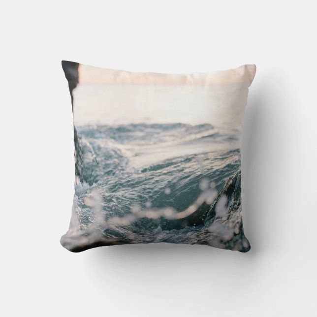 Phantastische Meereswellen | Bestes Geschenk für N Kissen (Vorderseite)