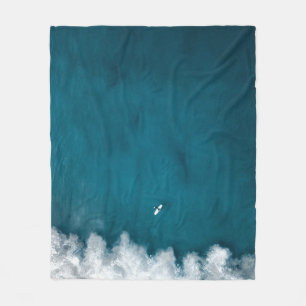 Phantastische Meereswellen Fleecedecke