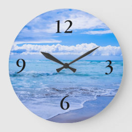 phantastische Meereswellen Quadratische Wanduhr