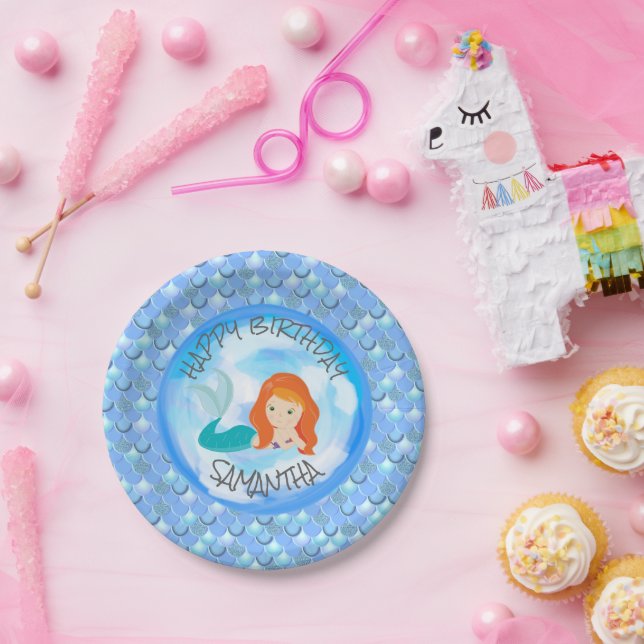 Phantastische Mermaid Party Supplies! Pappteller (Party)