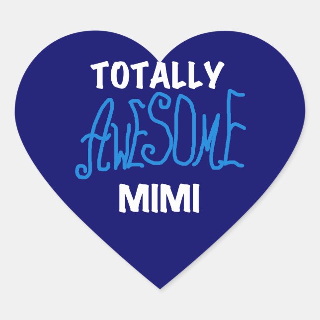Phantastische Mimi Blue T - Shirt und Geschenke Herz-Aufkleber (Vorderseite)