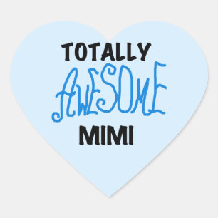 Phantastische Mimi Blue Tshirts und Geschenke Herz-Aufkleber