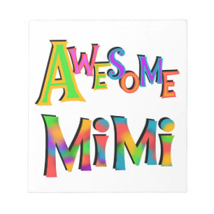 Phantastische Mimi-T - Shirt und Geschenke Notizblock