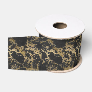 Phantastische moderne Imitate Gold Glitzer schwarz Ripsband