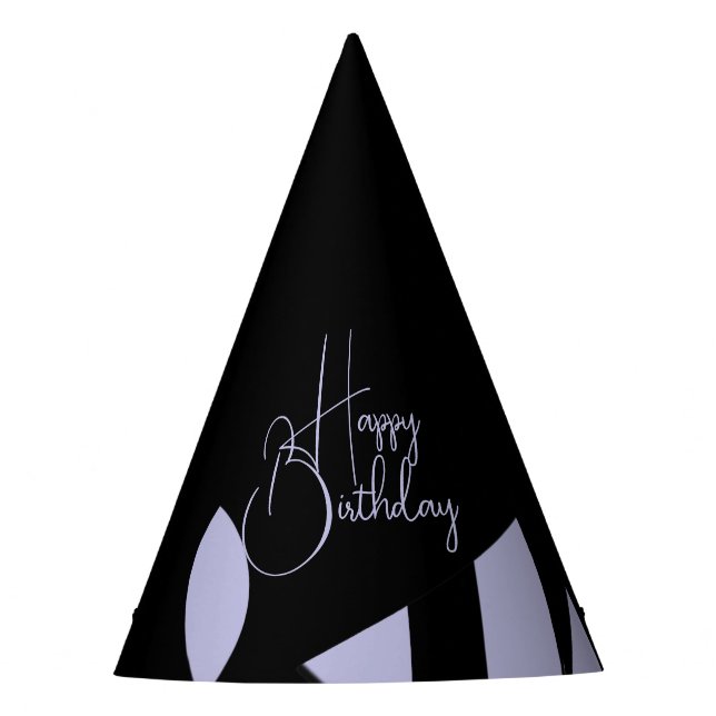 Phantastische Moderne Kunst Lila / Schwarz Partyhütchen (Vorderseite)