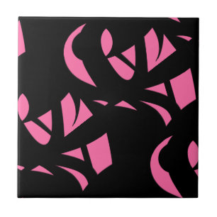 Phantastische Moderne Rosa / Schwarz Fliese