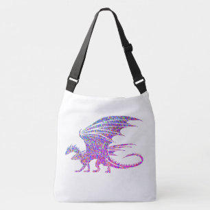 Phantastische Mosaik Dragon Crossbody Bag Tragetaschen Mit Langen Trägern