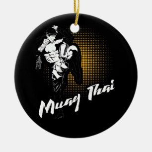 Phantastische Muay Thai Fists - Beängstigende Kam Keramik Ornament