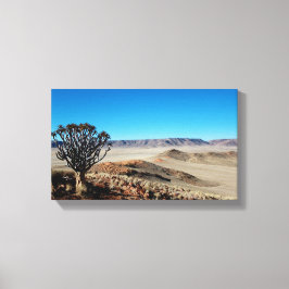 Phantastische namibische Landschaft gekreist Canva Leinwanddruck