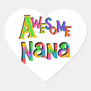 Phantastische Nana-T - Shirt und Geschenke Herz-Aufkleber