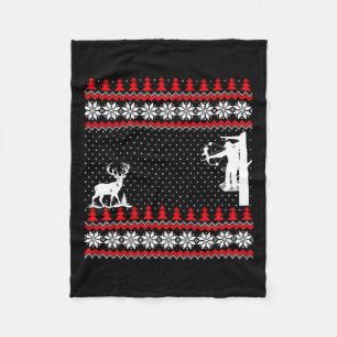 Phantastische Niedliche Funny Duck Hunter Deer Jag Fleecedecke