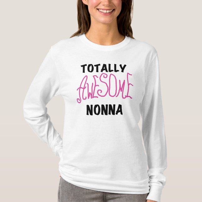 Phantastische Nonna Pink T - Shirt und Geschenke (Vorderseite)