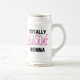 Phantastische Nonna Pink T - Shirt und Geschenke Bierglas