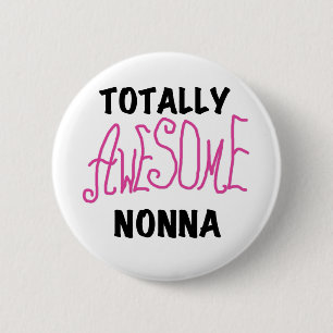 Phantastische Nonna Pink T - Shirt und Geschenke Button