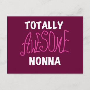 Phantastische Nonna Pink T - Shirt und Geschenke Postkarte