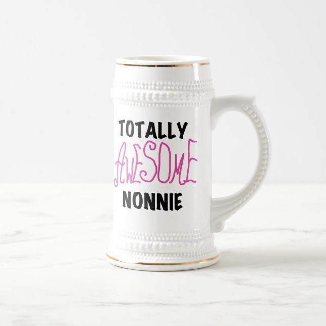 Phantastische Nonnie Pink Tshirts und Geschenke Bierglas (Rechts)