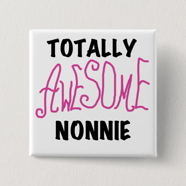 Phantastische Nonnie Pink Tshirts und Geschenke Button (Vorderseite)