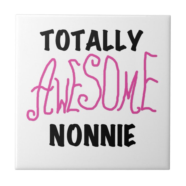 Phantastische Nonnie Pink Tshirts und Geschenke Fliese (Vorderseite)