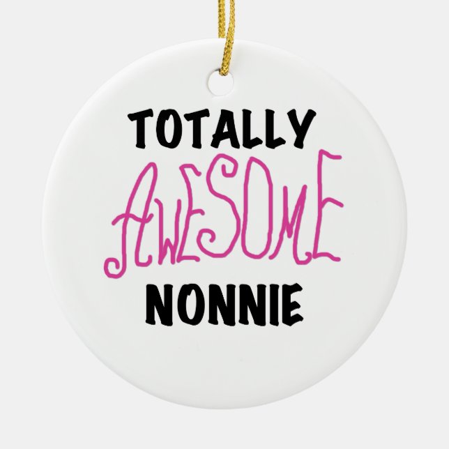 Phantastische Nonnie Pink Tshirts und Geschenke Keramikornament (Vorne)