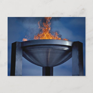 Phantastische olympische Flamme Postkarte