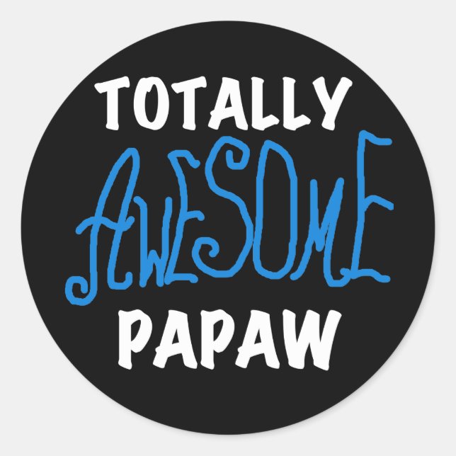 Phantastische Papaw-T - Shirt und Geschenke Runder Aufkleber (Vorderseite)