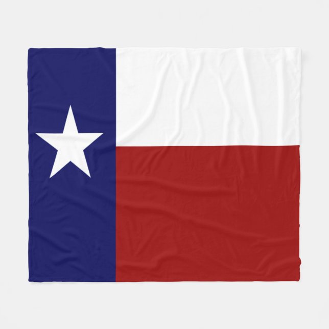 Phantastische Patriotic Texas Flag Fleecedecke (Vorderseite (Horizontal))