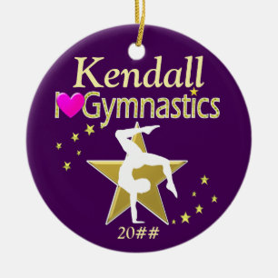 PHANTASTISCHE PERSONALISIERTE UND GYMNASTIK-ORNANA KERAMIK ORNAMENT