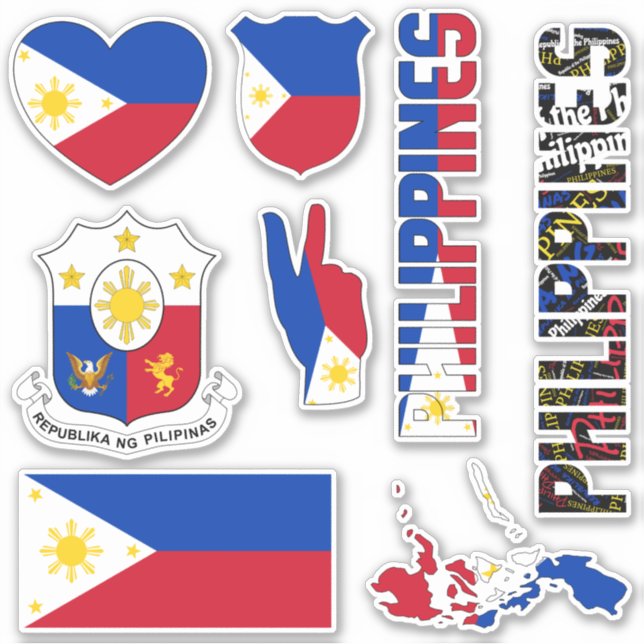 Phantastische Philippinen - Staatssymbole Aufkleber (Vorderseite)