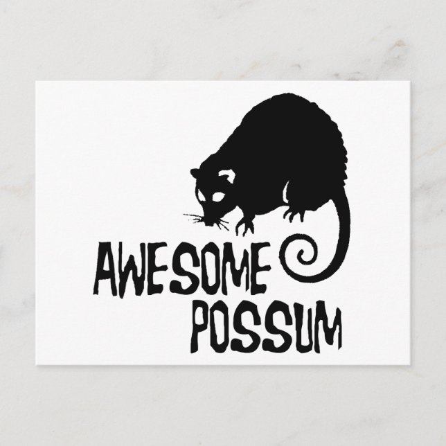 Phantastische Possum Postkarte (Vorderseite)