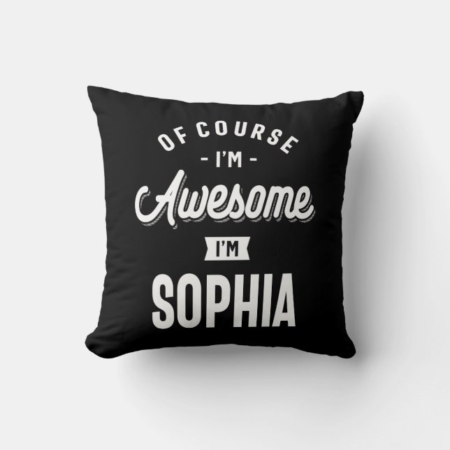 Phantastische Prinzessin ich bin Sophia Personalis Kissen (Vorderseite)
