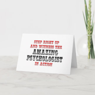Phantastische Psychologin in Aktion Karte