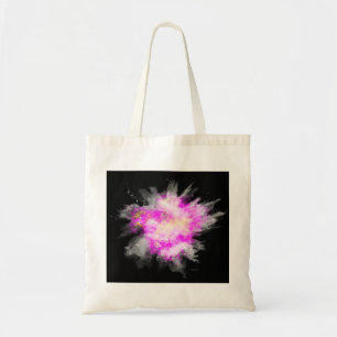 Phantastische Pulverfarbe Farbe Explosion rosa gel Tragetasche
